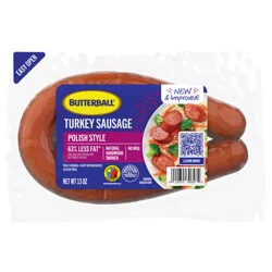 Butterball Fully Cooked Polish Style Turkey Sausage, 13 oz. pack