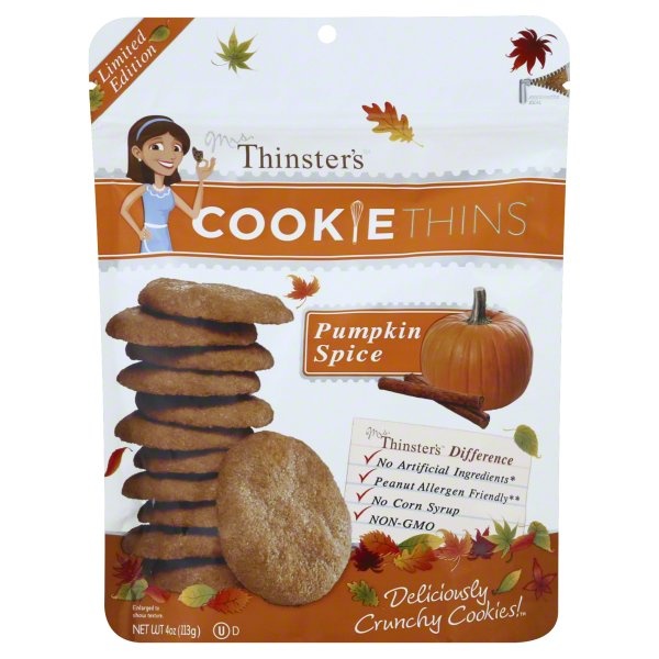 slide 1 of 8, Thinsters Cookie Thins 4 oz, 4 oz