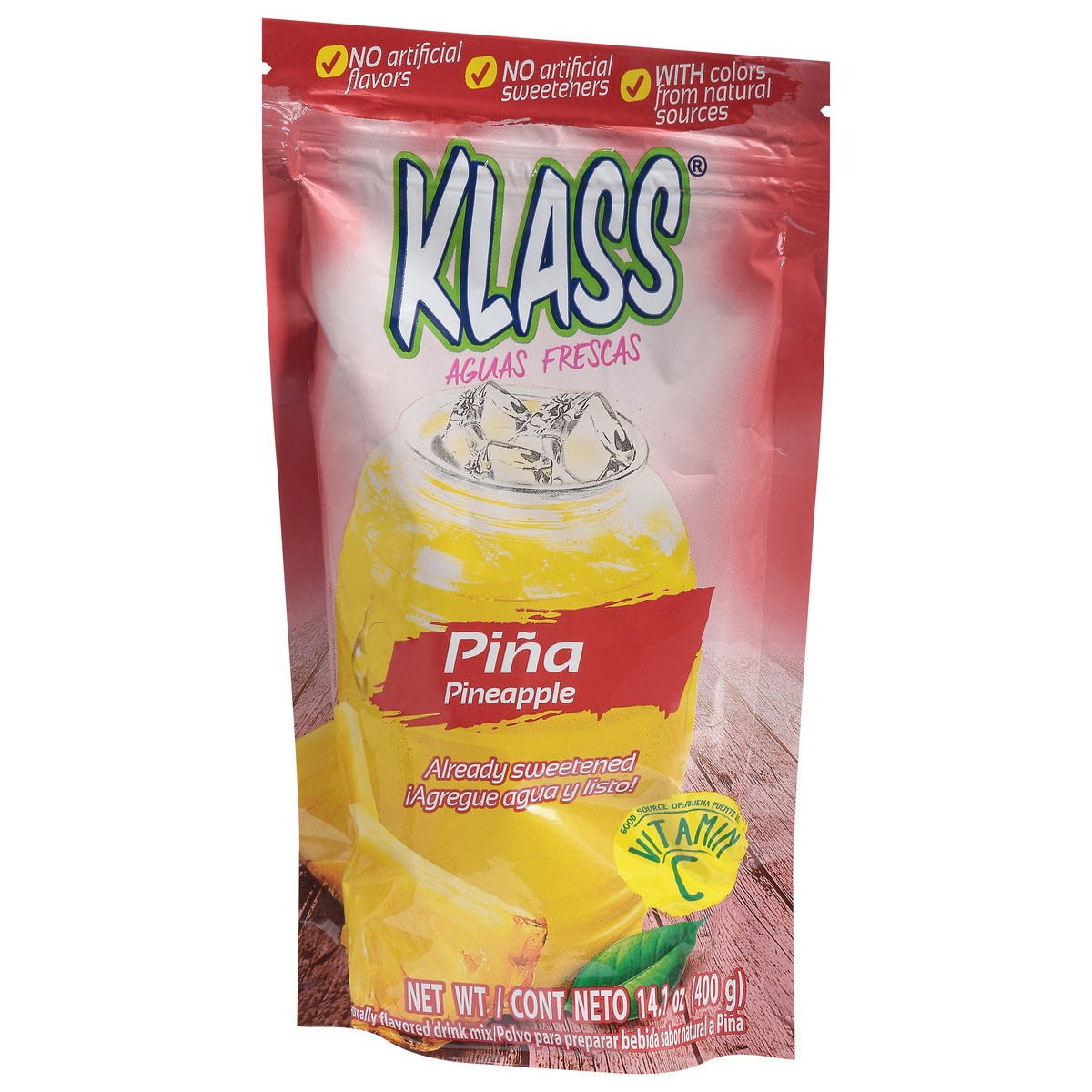 slide 2 of 9, Klass Pineapple Drink Mix - 14.1 oz, 14.1 oz