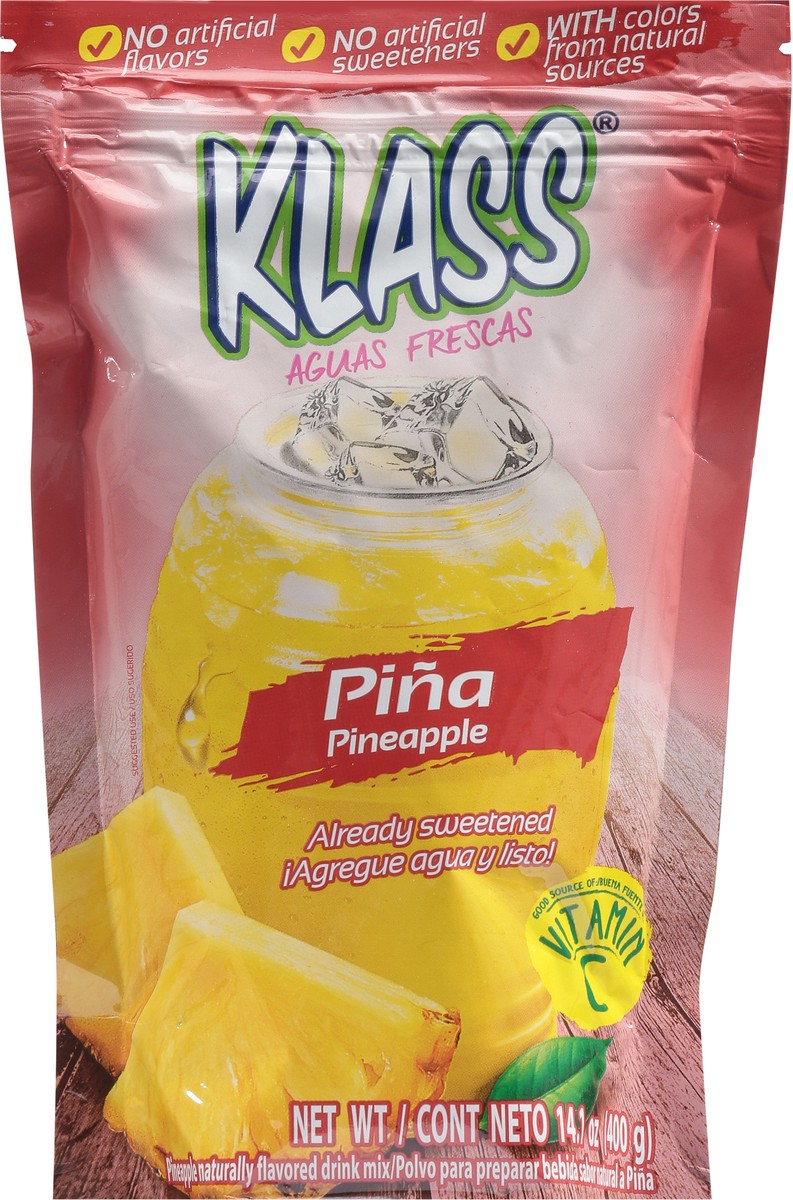 slide 5 of 9, Klass Pineapple Drink Mix - 14.1 oz, 14.1 oz