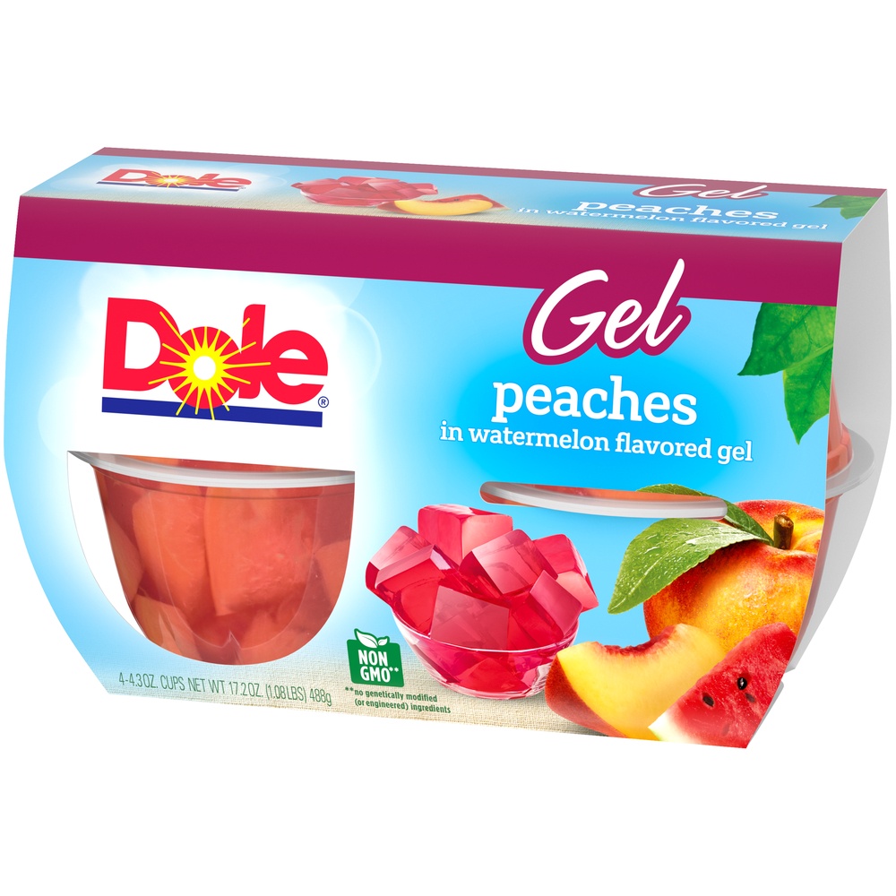 slide 3 of 8, Dole Diced Peaches, 4 ct