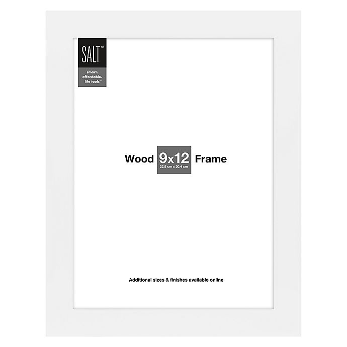 slide 1 of 2, SALT Wall Frame - White, 9 in x 12 in