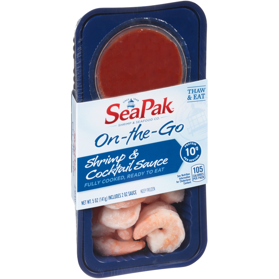 slide 5 of 8, SeaPak Shrimp & Cocktail Sauce 5 oz, 5 oz