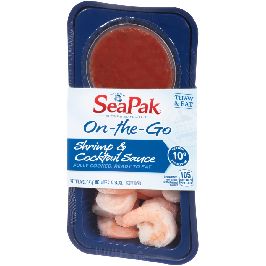 slide 6 of 8, SeaPak Shrimp & Cocktail Sauce 5 oz, 5 oz