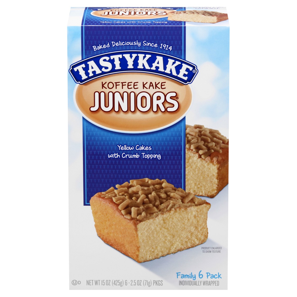 slide 1 of 9, Tastykake Juniors Family 6 Pack Koffee Kake 6 ea, 6 ct
