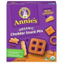 Annie's Organic Cheddar Snack Mix With Assorted Crackers and Pretzels, 9 oz.