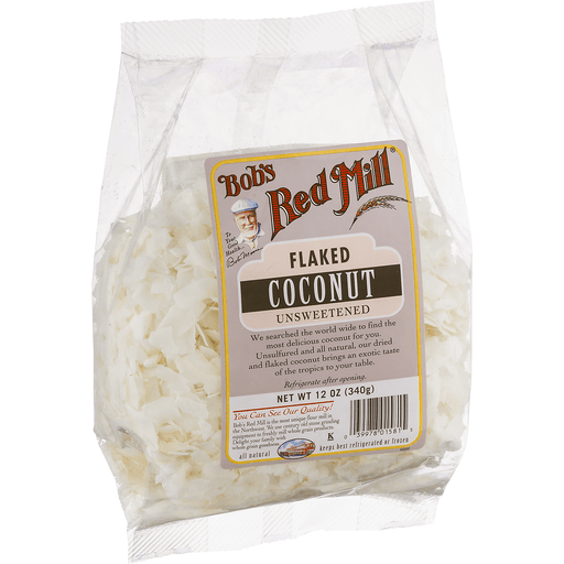 slide 2 of 9, Bob's Red Mill Unsweetened Flaked Coconut, 12 oz