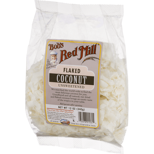 slide 3 of 9, Bob's Red Mill Unsweetened Flaked Coconut, 12 oz