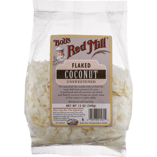 slide 4 of 9, Bob's Red Mill Unsweetened Flaked Coconut, 12 oz