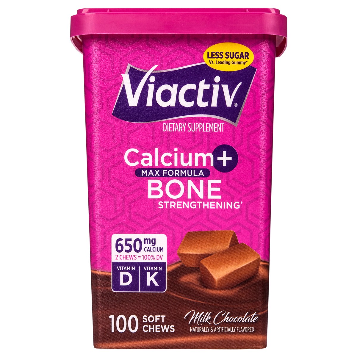 slide 1 of 7, Viactiv Calcium Plus Soft Chew 100 coun, 100 ct