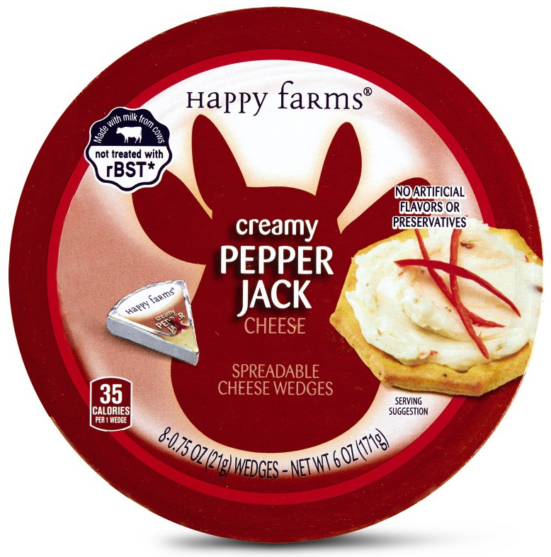 Happy Farms Spicy Pepper Spreadable Cheese Wedges 6 oz Shipt