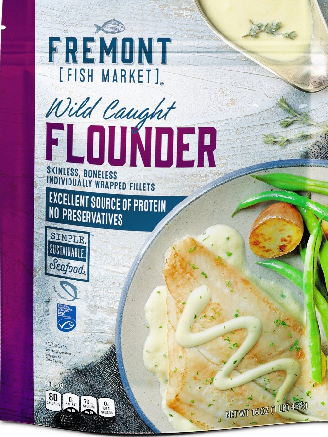 slide 1 of 1, Fremont Fish Market Flounder Fillets, 16 oz