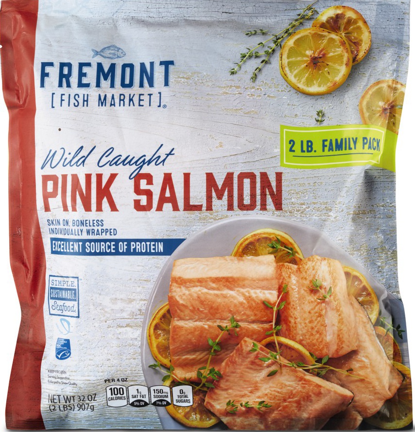 slide 1 of 1, Fremont Fish Market Value Pack Wild Caught Salmon, 32 oz