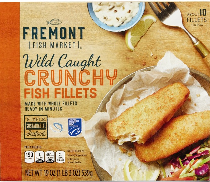 slide 1 of 1, Fremont Fish Market Crunchy Fish Fillets, 19 oz