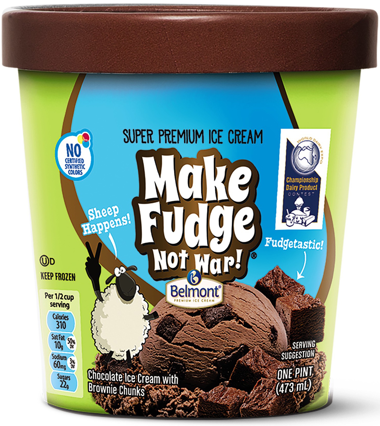 Belmont Make Fudge Not War Premium Ice Cream 16 fl oz Shipt