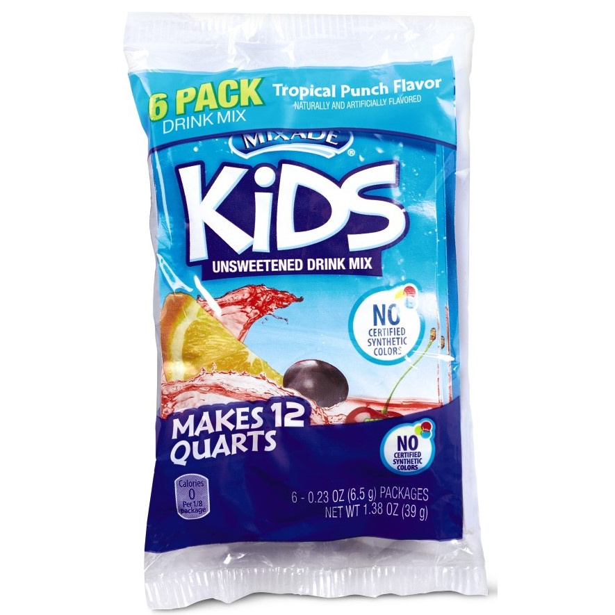 slide 1 of 1, Mixade Tropical Punch Kids Drink Mix, 6 ct