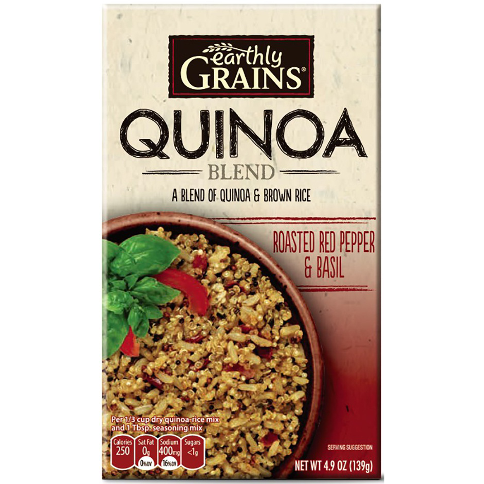 slide 1 of 1, Earthly Grains Roasted Red Pepper Quinoa Blend, 4.9 oz