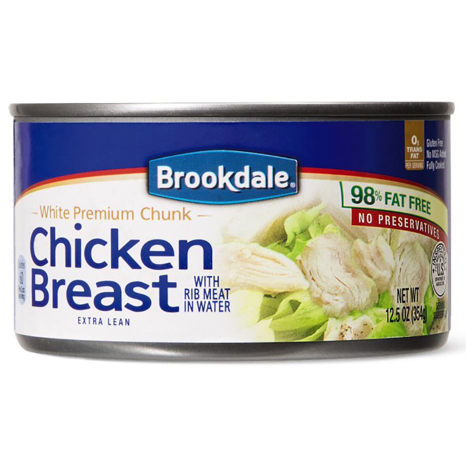 slide 1 of 1, Brookdale Chunk Chicken Breast, 12.5 oz