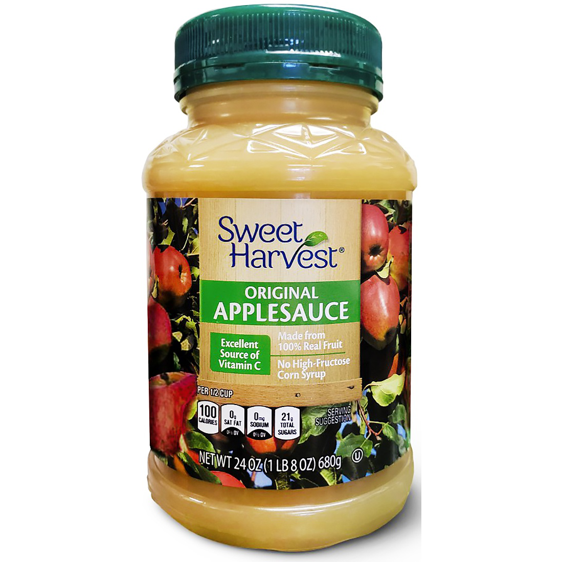 slide 1 of 1, Sweet Harvest Original Applesauce, 24 oz