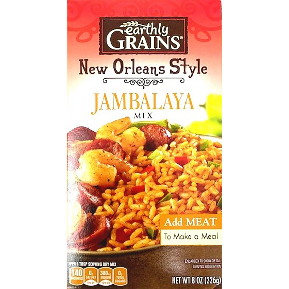 slide 1 of 1, Earthly Grains New Orleans Style Jambalaya Rice Mix, 8 oz