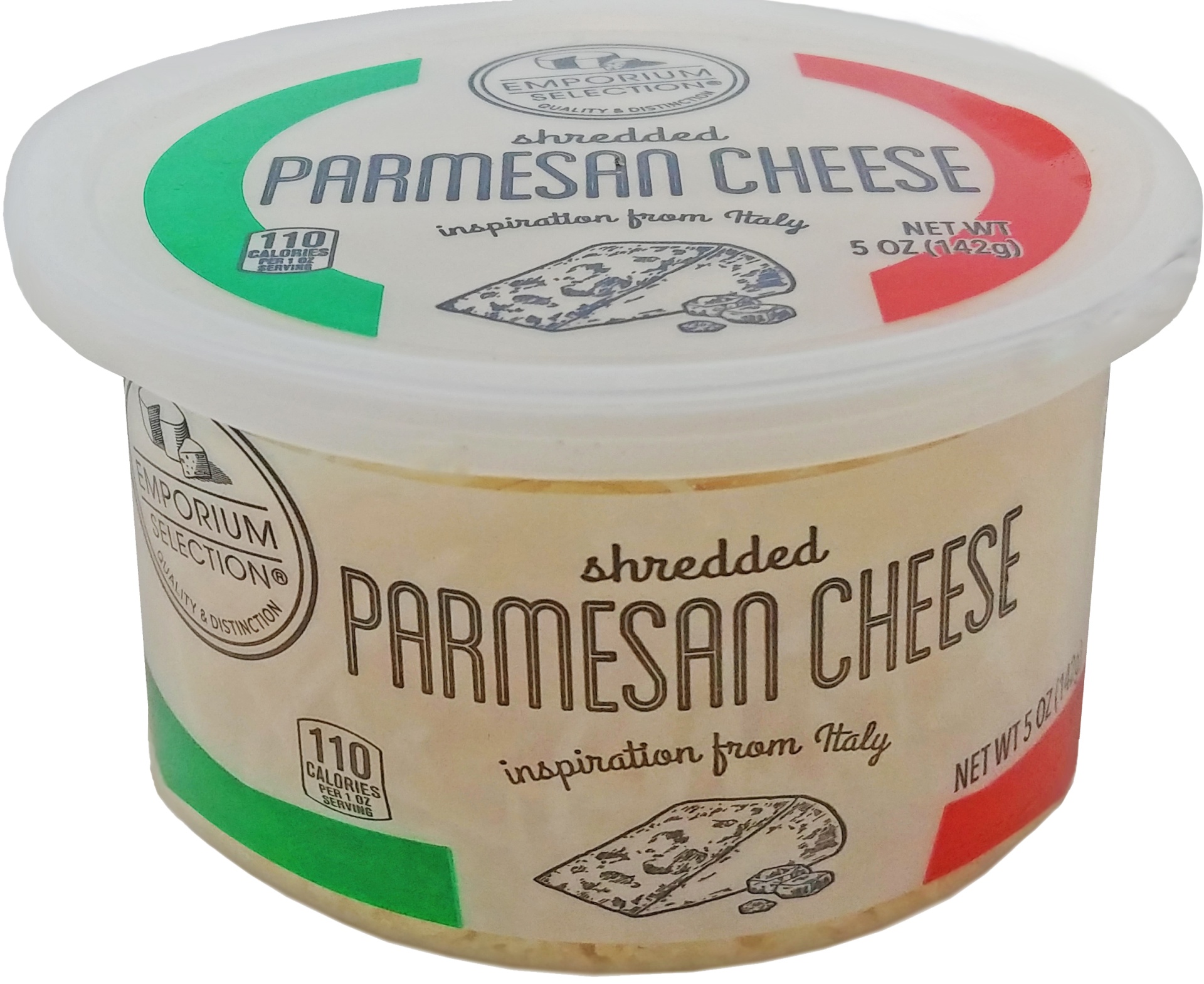 slide 1 of 1, Emporium Selection Shredded Parmesan Cheese, 5 oz