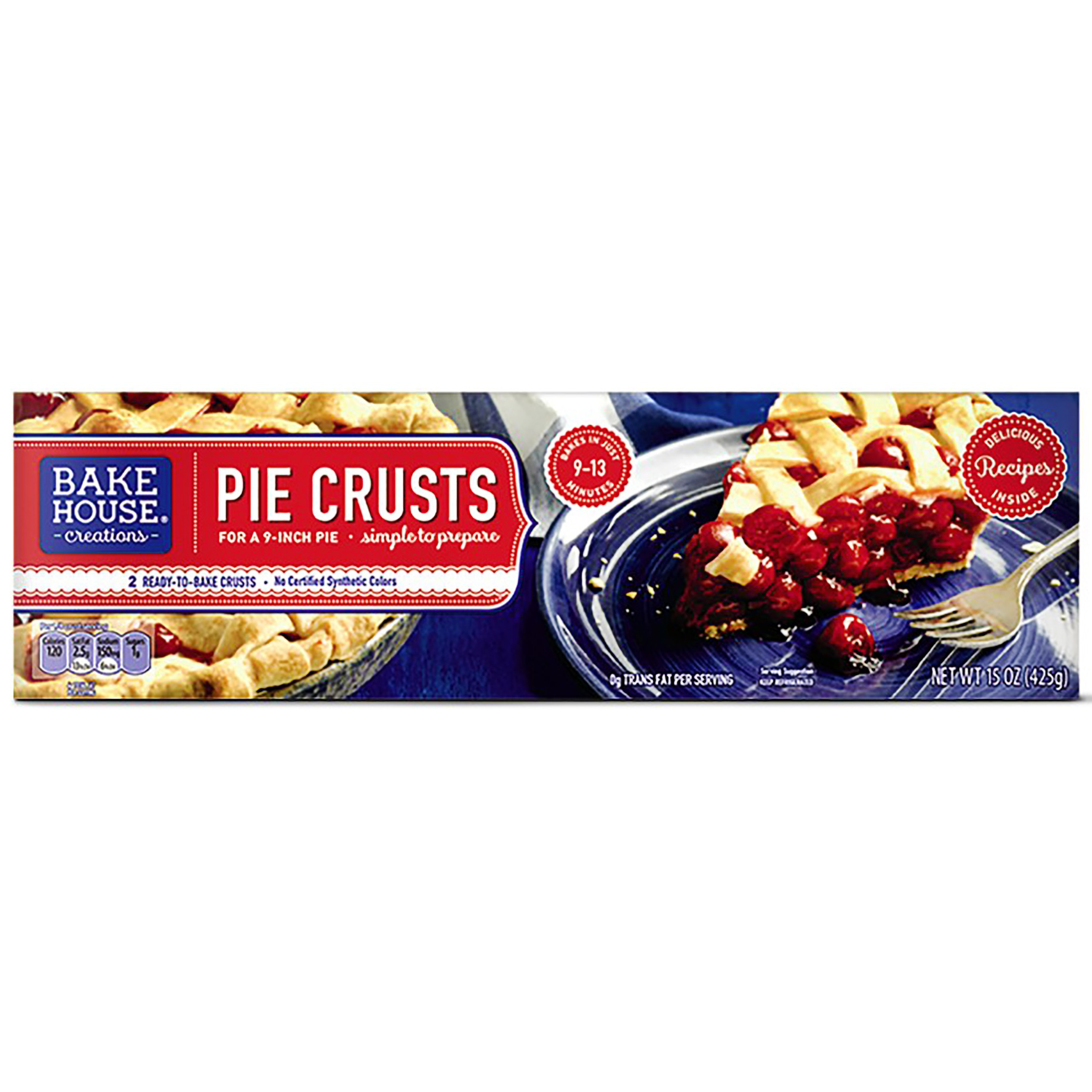 slide 1 of 1, Bake House Creations Refrigerated Pie Crust, 15 oz
