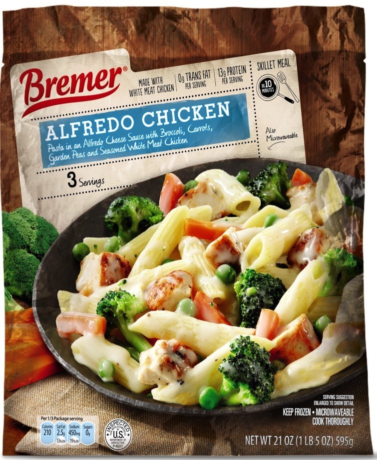slide 1 of 1, Bremer Alfredo Chicken Skillet, 21 oz