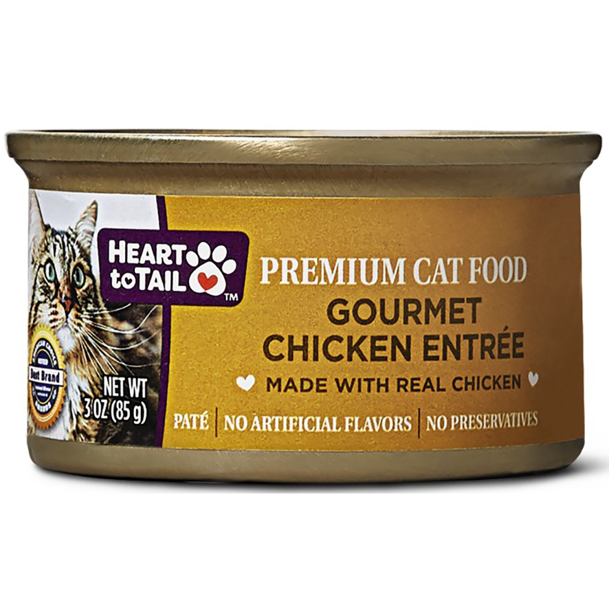slide 1 of 1, Heart to Tail Chicken Cat Entree, 3 oz