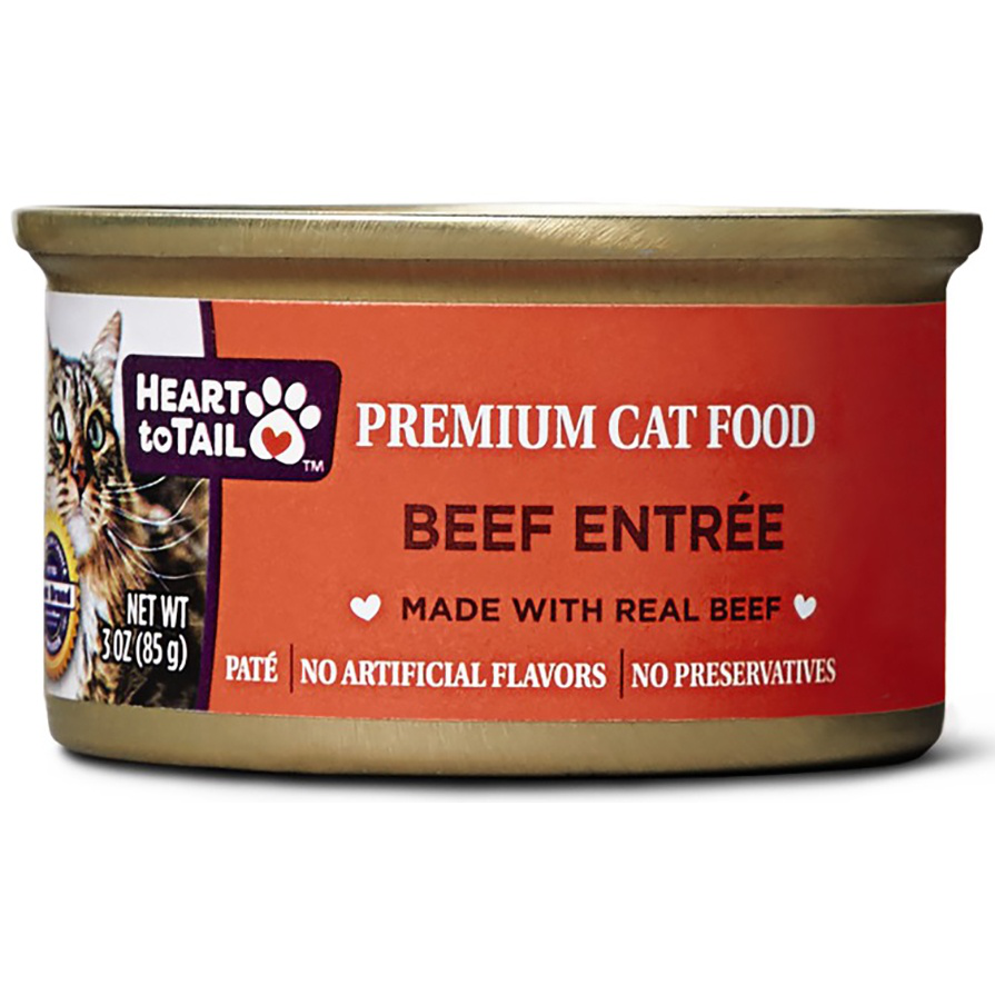 slide 1 of 1, Heart to Tail Beef Cat Entree, 3 oz