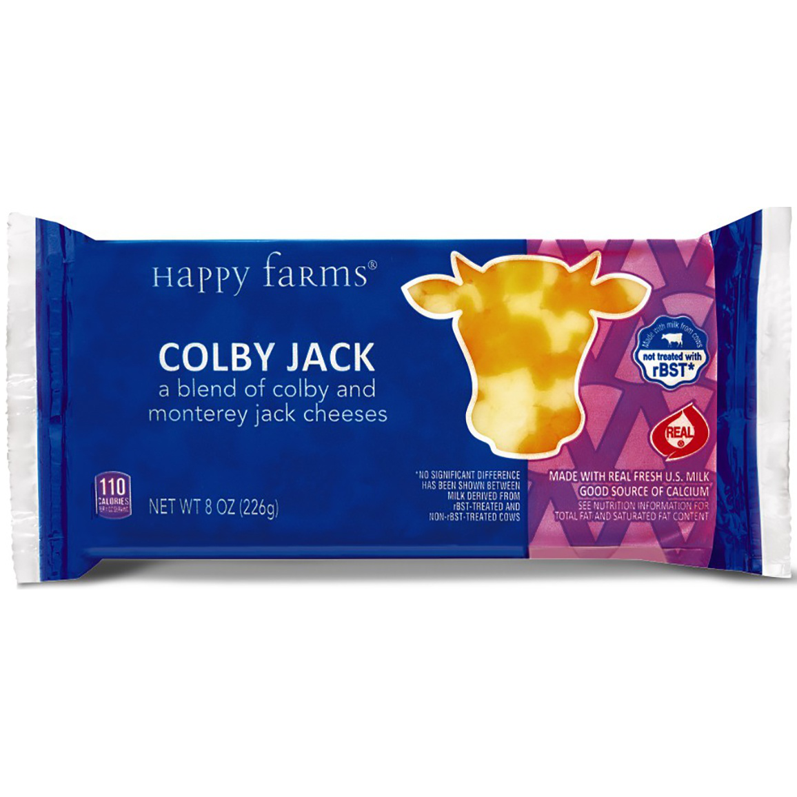 slide 1 of 1, Happy Farms Colby Jack Cheese Block, 8 oz