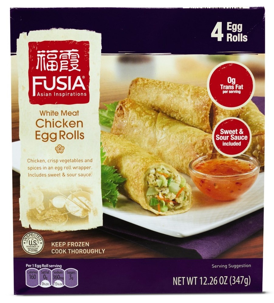 slide 1 of 1, Fusia Chicken Egg Rolls, 12.55 oz