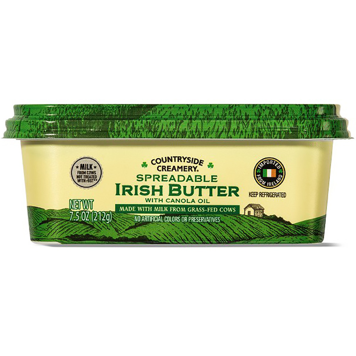 Countryside Creamery Spreadable Irish Butter With Canola Oil 7.5 Oz | Shipt