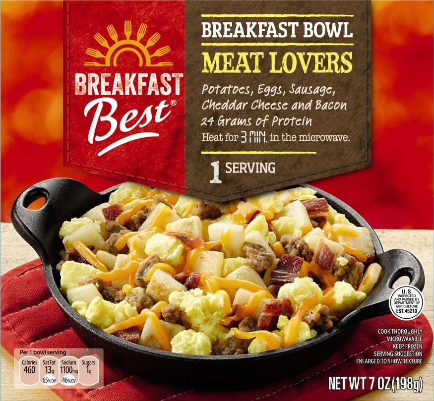 slide 1 of 1, Breakfast Best Meatlovers Breakfast Bowl, 7 oz