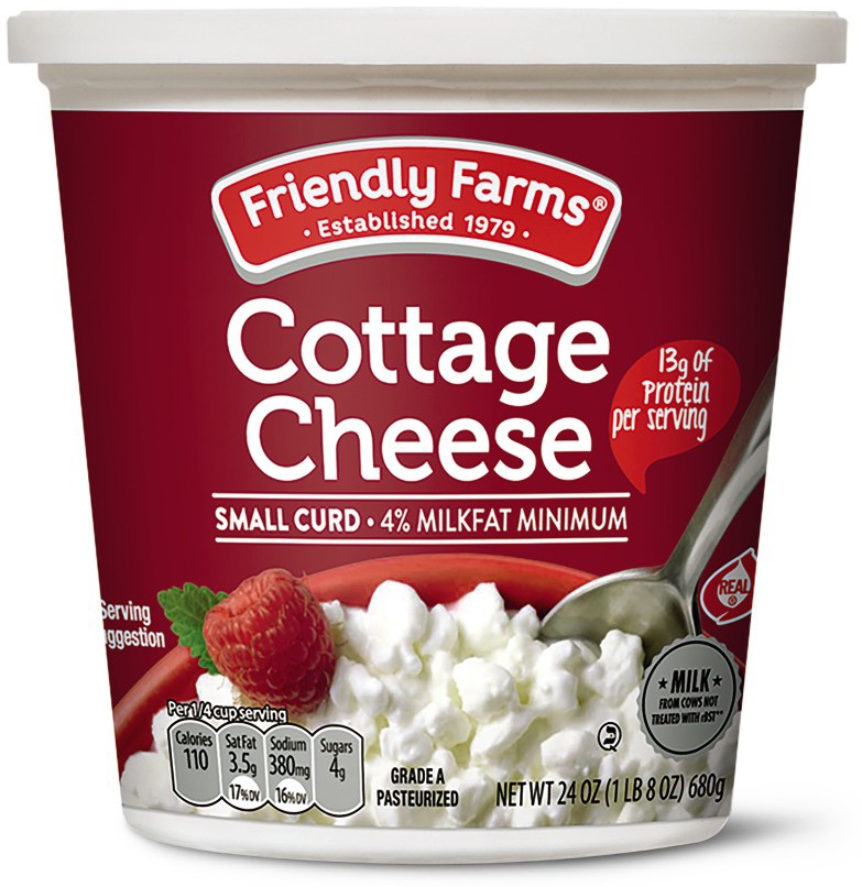 slide 1 of 1, Friendly Farms Regular Cottage Cheese, 24 oz