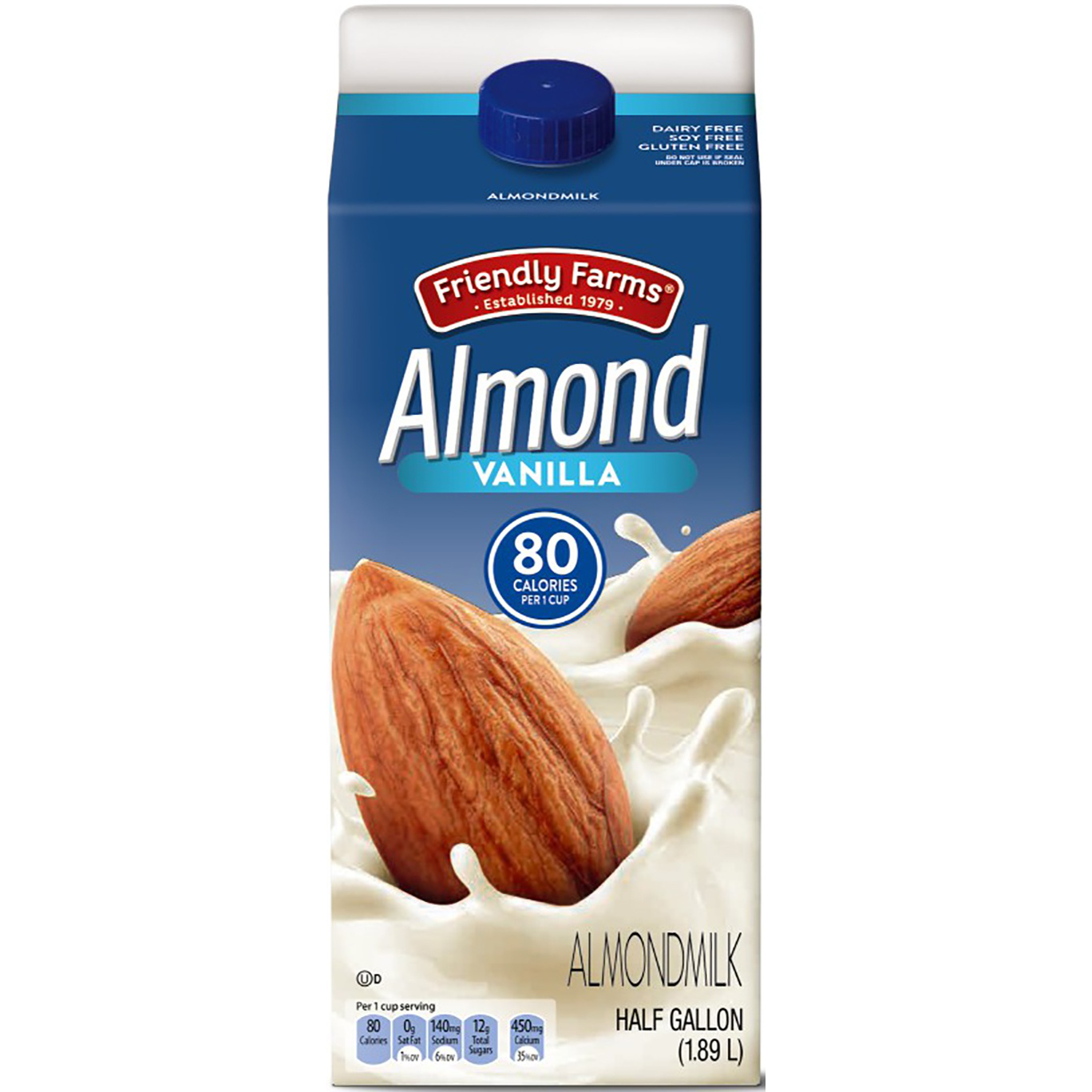 slide 1 of 1, Friendly Farms Vanilla Almondmilk, 64 fl oz