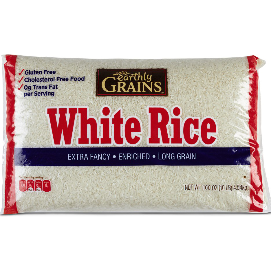 slide 1 of 1, Earthly Grains Long Grain White Rice, 10 lb