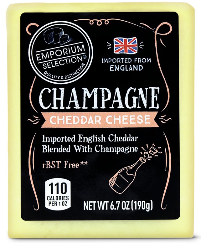 slide 1 of 1, Emporium Selection Champagne Cheddar, 5.3 oz