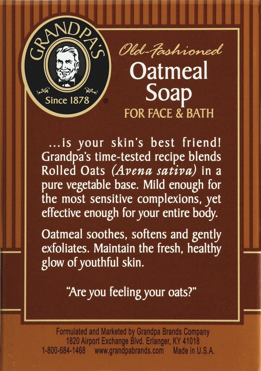 slide 2 of 5, The Grandpa Soap Co. Oatmeal Soap 3.25 oz, 1 ct