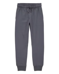 Carter's Kid Pull-On Drawstring Joggers - Dark Grey, Grey, Size 12