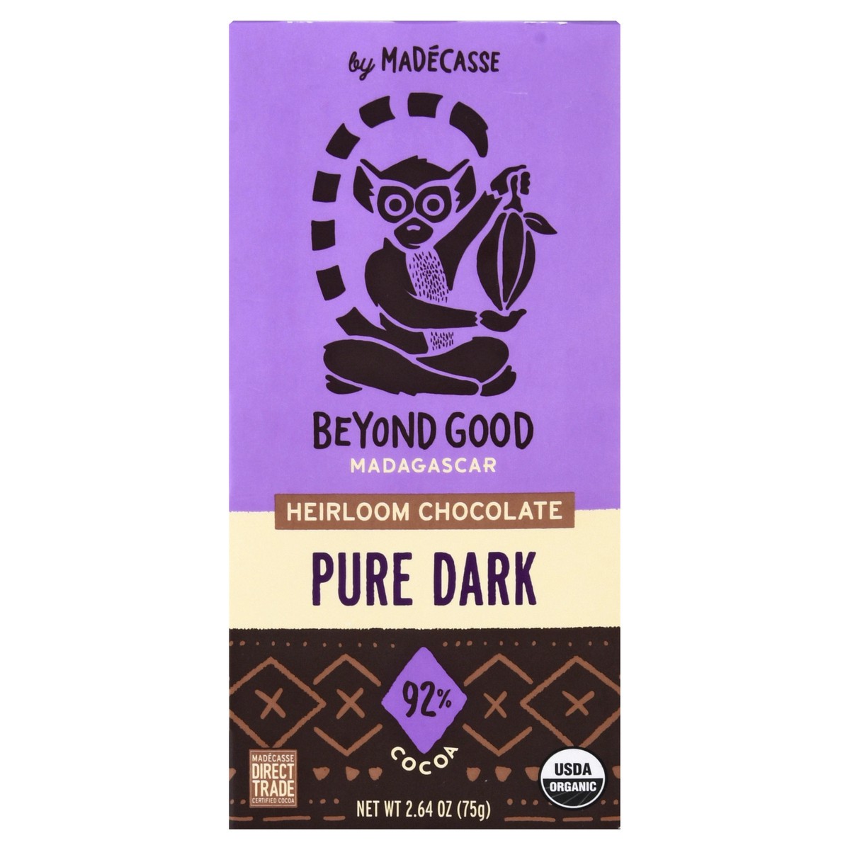slide 1 of 9, Beyond Good 92% Cocoa Madagascar Pure Dark Chocolate Bar, 2.64 oz