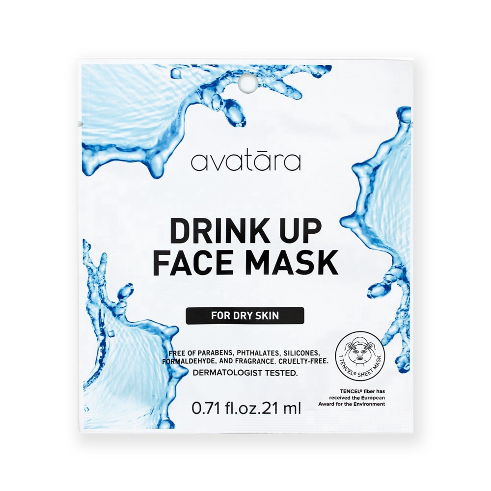 slide 1 of 1, Avatara Drink Up Face Mask Sheet, 0.71 fl oz