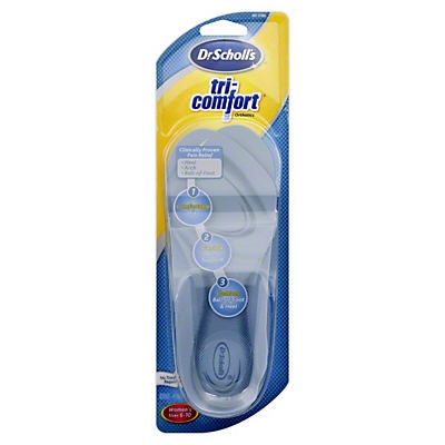 slide 1 of 1, Dr Scholl's Tricomfort Womens Size 610 Orthotics Insoles, 1 pair