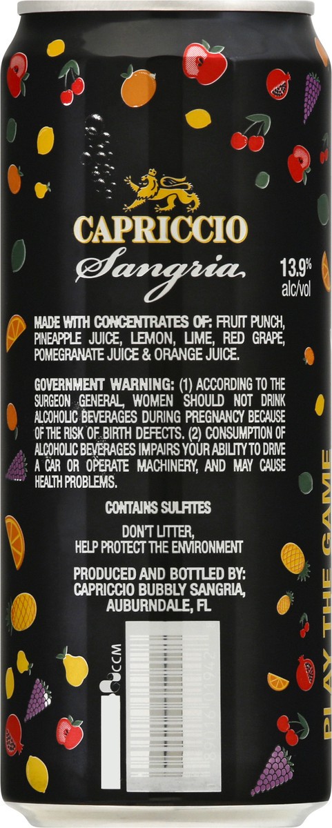 slide 10 of 11, Capriccio Grape Sangria 375 ml, 375 ml