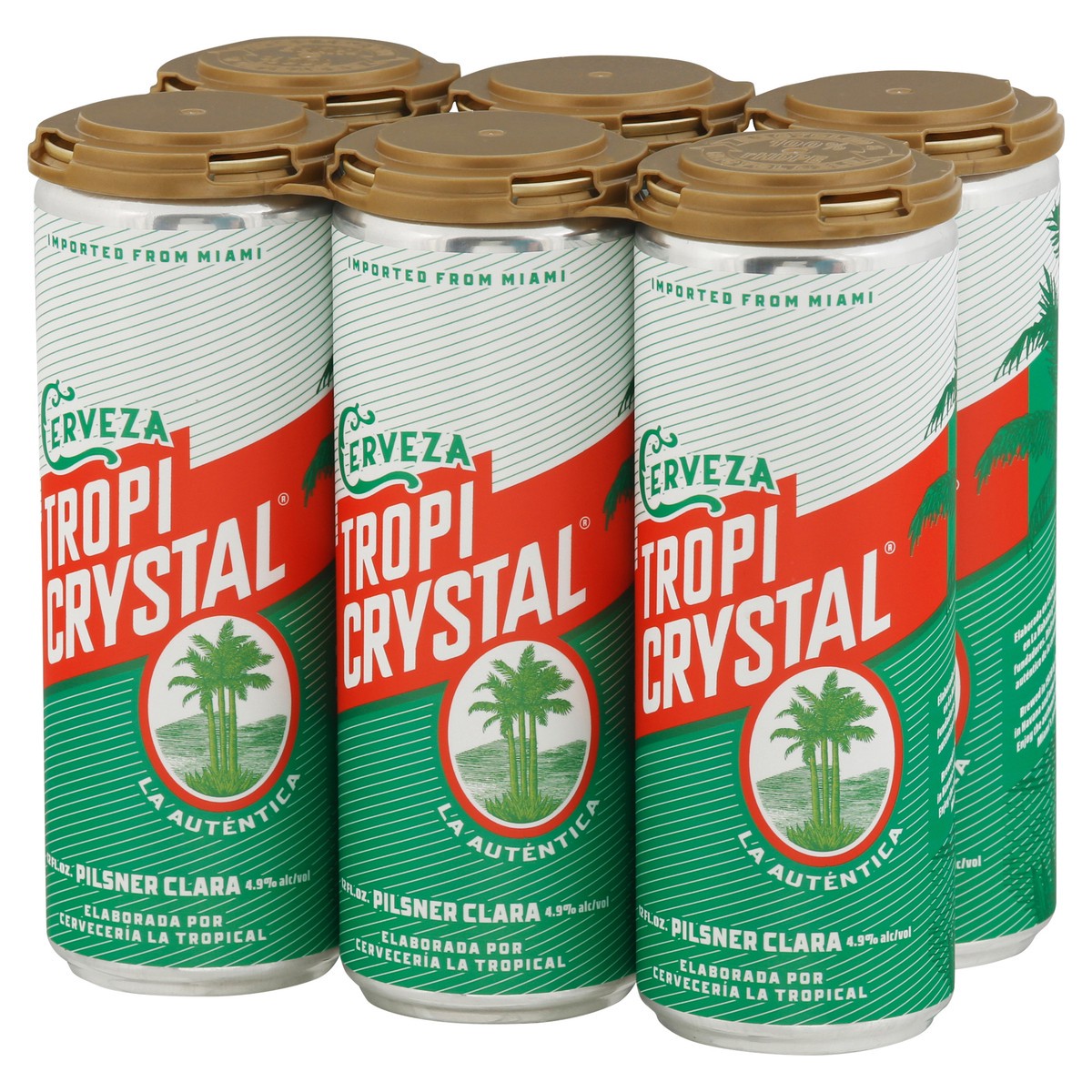 slide 3 of 9, Tropi Crystal Pilsner Clara Beer 6 - 12 fl oz Cans, 12 oz