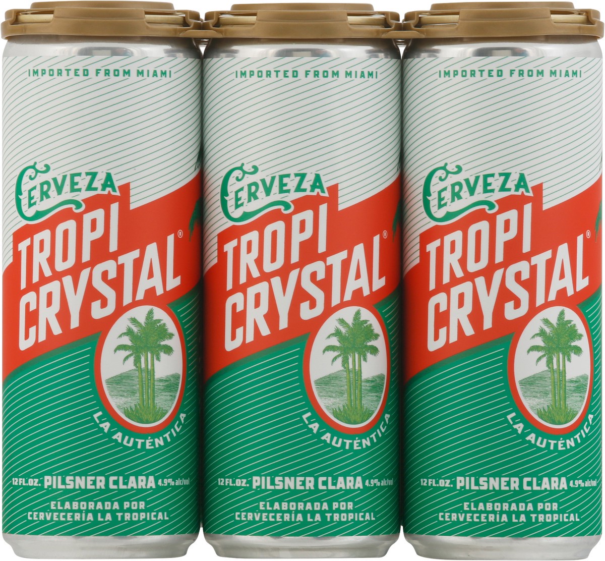 slide 2 of 9, Tropi Crystal Pilsner Clara Beer 6 - 12 fl oz Cans, 12 oz