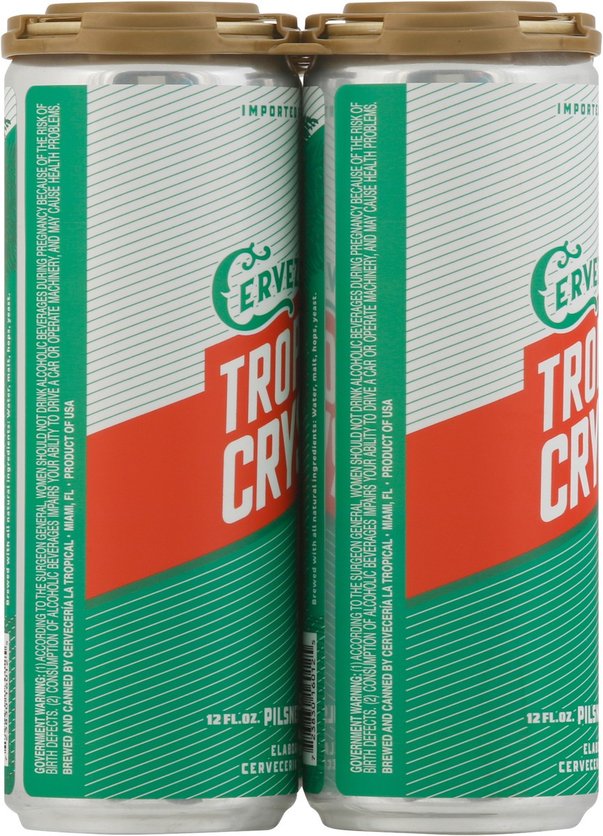 slide 5 of 9, Tropi Crystal Pilsner Clara Beer 6 - 12 fl oz Cans, 12 oz