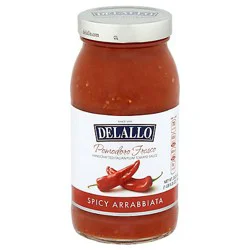 Delallo Tomato Sauce Pomodoro Fresco Spicy Arrabiata Jar - 25.25 Oz