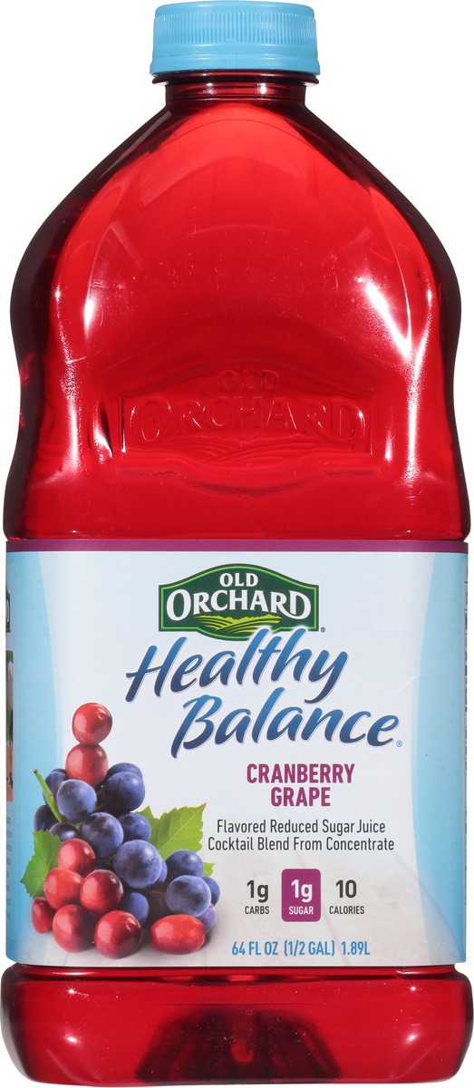 slide 2 of 9, Old Orchard Healthy Balance Cranberry Grape Juice Cocktail - 64 fl oz, 64 fl oz