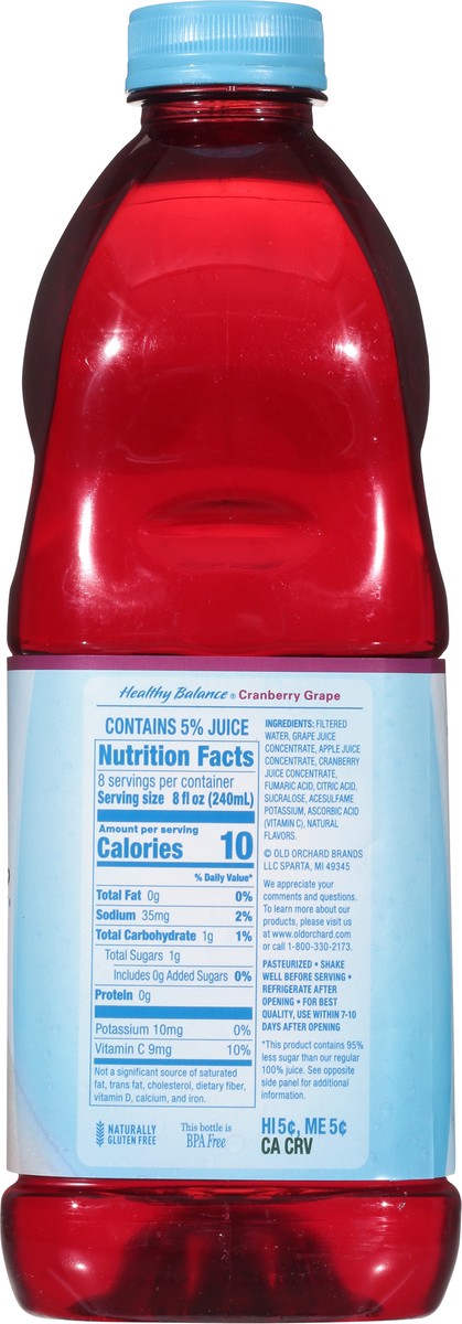 slide 9 of 9, Old Orchard Healthy Balance Cranberry Grape Juice Cocktail - 64 fl oz, 64 fl oz