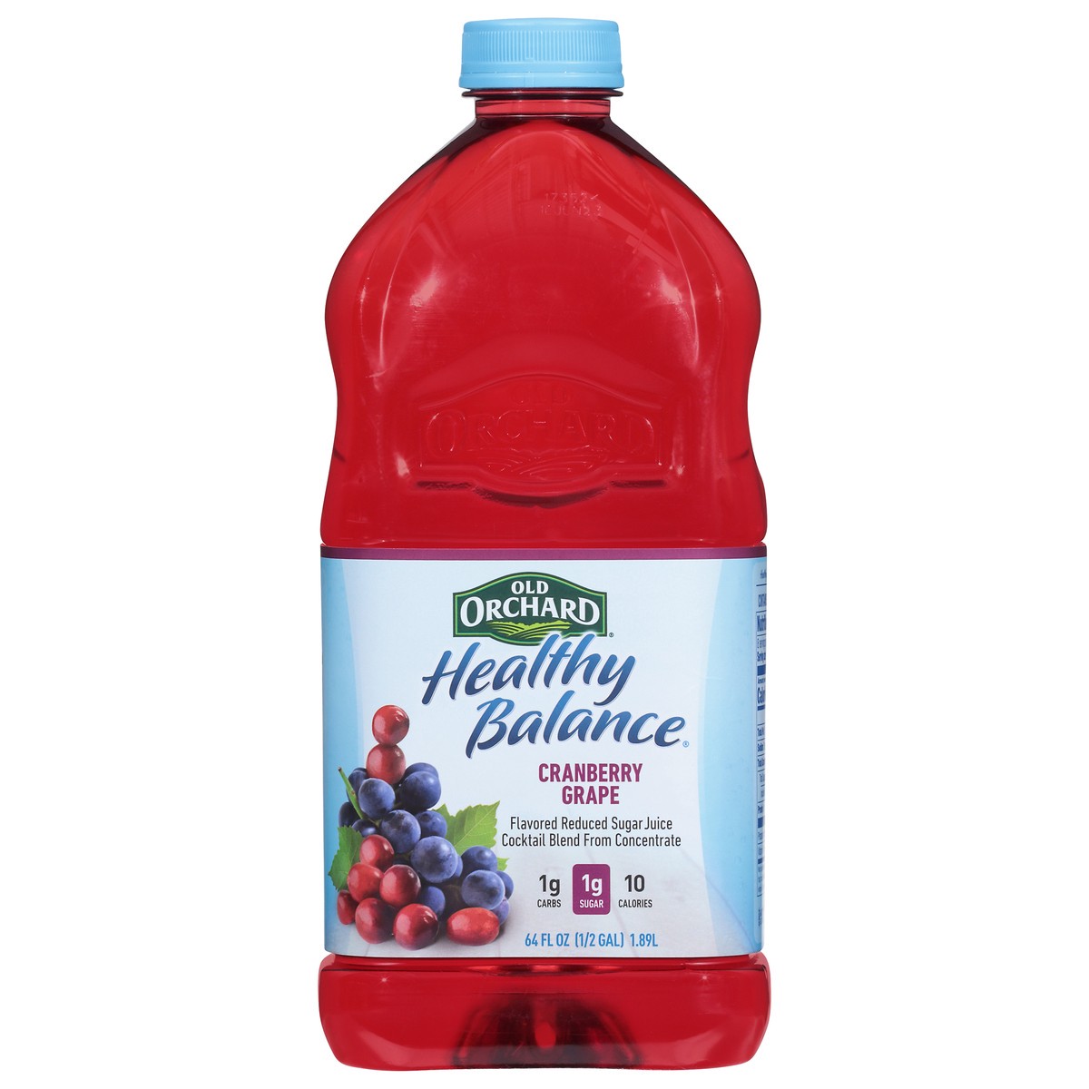 slide 1 of 9, Old Orchard Healthy Balance Cranberry Grape Juice Cocktail - 64 fl oz, 64 fl oz